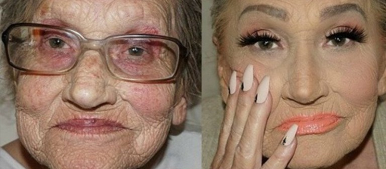 New Internet Sensation 80 Year Old Granny Tried The Contouring Trend And The Results Were